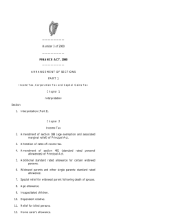Finance Act, 2000 - Houses of the Oireachtas