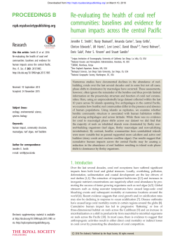 Re-evaluating the health of coral reef communities: baselines and