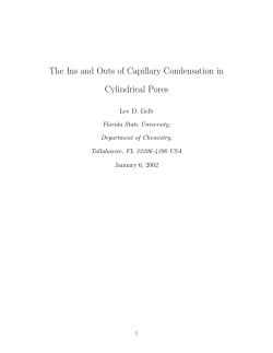 The Ins and Outs of Capillary Condensation in Cylindrical Pores
