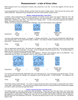 How Reassessment Affects your Taxes