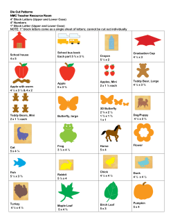 Die Cut Patterns NMC Teacher Resource Room 4&rdquo; Block Letters