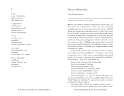 Distance/Distancing / Uma Parameswaran