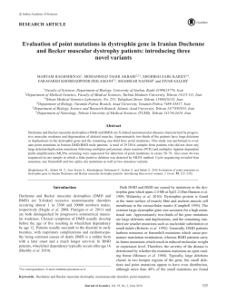 Evaluation of point mutations in dystrophin gene in Iranian
