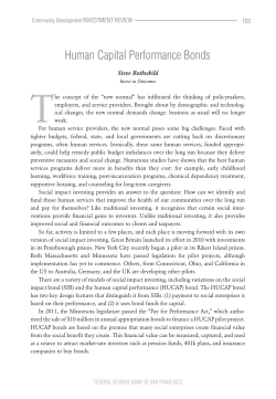 Human Capital Performance Bonds - Federal Reserve Bank of San