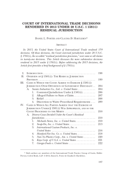 Court of International Trade Decisions - Curtis, Mallet