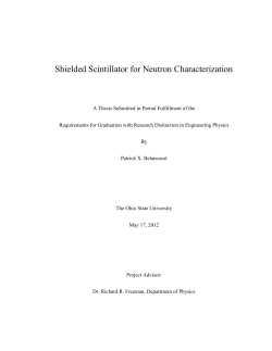 Shielded Scintillator for Neutron Characterization