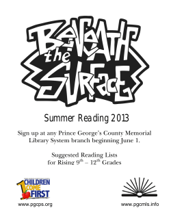Summer Reading 2013
