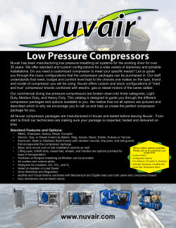Low Pressure Compressors