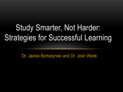 Study Smarter, Not Harder