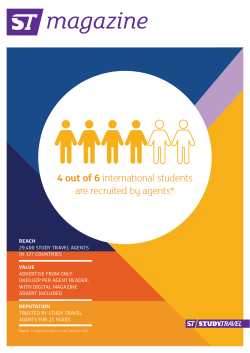 ...of international students are recruited by Agents!