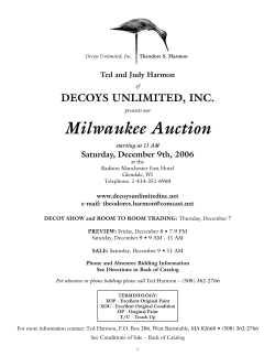 Milwaukee Auction - Decoys Unlimited
