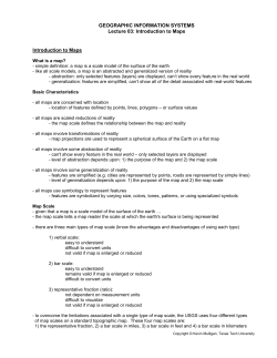 What is a map? - Texas Tech University Departments