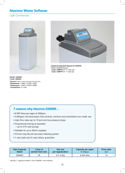 Maxima Water Softener
