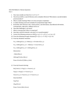 EECS 492 Midterm 2 Review Questions Part 1 1. How many models