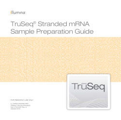 TruSeq Stranded mRNA Sample Preparation