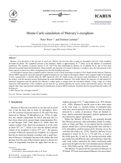 Monte-Carlo simulation of Mercury`s exosphere
