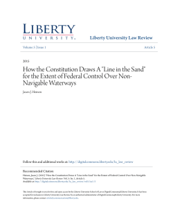 How the Constitution Draws A "Line in the Sand"