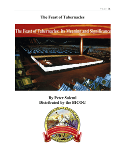 Feast of Tabernacles - The British