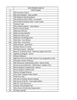 Parade Line Up - Racine County Eye