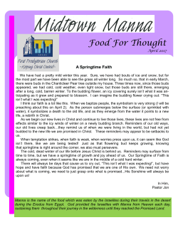 Food For Thought - First Presbyterian Church Omaha