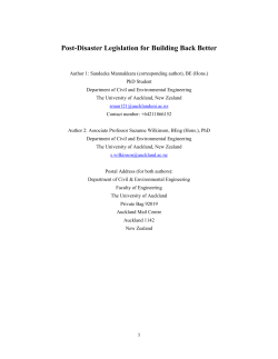 Legislation and regu.. - Earthquake Engineering Research Institute