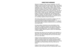 CK Booklet - College for Kids