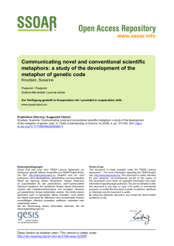 Communicating novel and conventional scientific metaphors