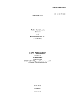 Loan Agreement EUR 375M