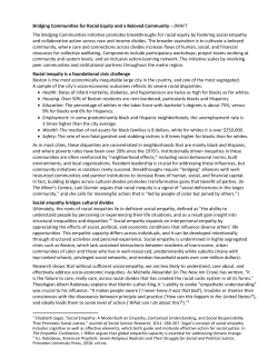 Bridging Communities for Racial Equity and a