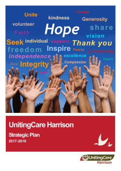 UnitingCare Harrison Integrity Inspire Family Thank you freedom share
