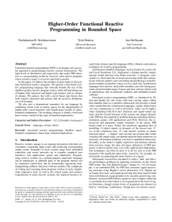 Higher-Order Functional Reactive Programming in Bounded Space