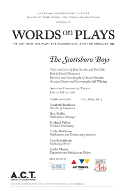 The Scottsboro Boys Words on Plays (2012)