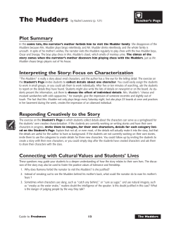 Plot Summary Interpreting the Story: Focus on Characterization
