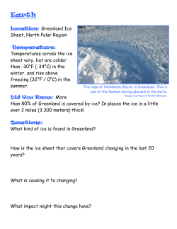 Location: Greenland Ice Sheet, North Polar Region Temperature