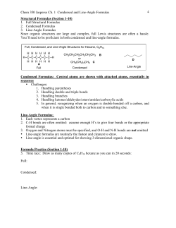 Chem 350 Jasperse Ch. 1 Condensed and Line