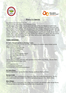 Heritage Hub Package information for Bruree