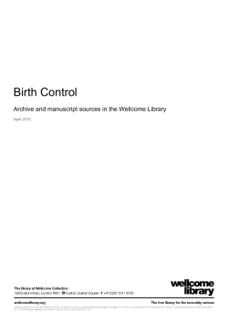 Birth Control - Wellcome Library
