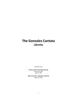Gonzales_Libretto - The Gonzales Cantata