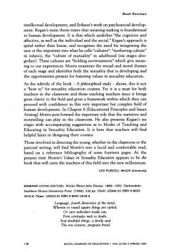 intellectual development, and Erikson`s work on psychosocial develop