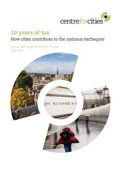 10 years of tax - Centre for Cities