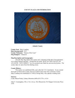 COUNTY FLAGS AND INFORMATION Atlantic County County Seat
