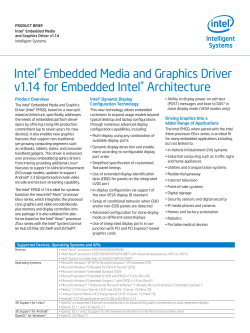 Intel&reg; Embedded Media and Graphics Driver v1.14 for Embedded