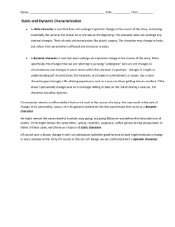 Static and Dynamic Characterization