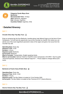 Patagonia Fjords Ways (from Bariloche)