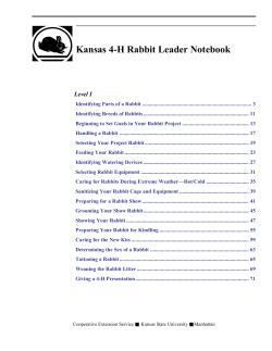 S101_Level1 Kansas 4-H Rabbit Leader Notebook