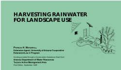harvesting rainwater for landscape use