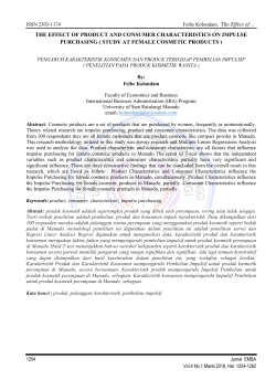 the effect of product and consumer characteristics on impulse