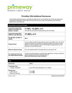 7.74%- 13.24% APR 17.95% APR - PrimeWay Federal Credit Union