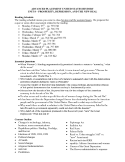 ADVANCED PLACEMENT UNITED STATES HISTORY UNIT 8