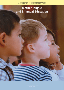 Mother Tongue and Bilingual Education